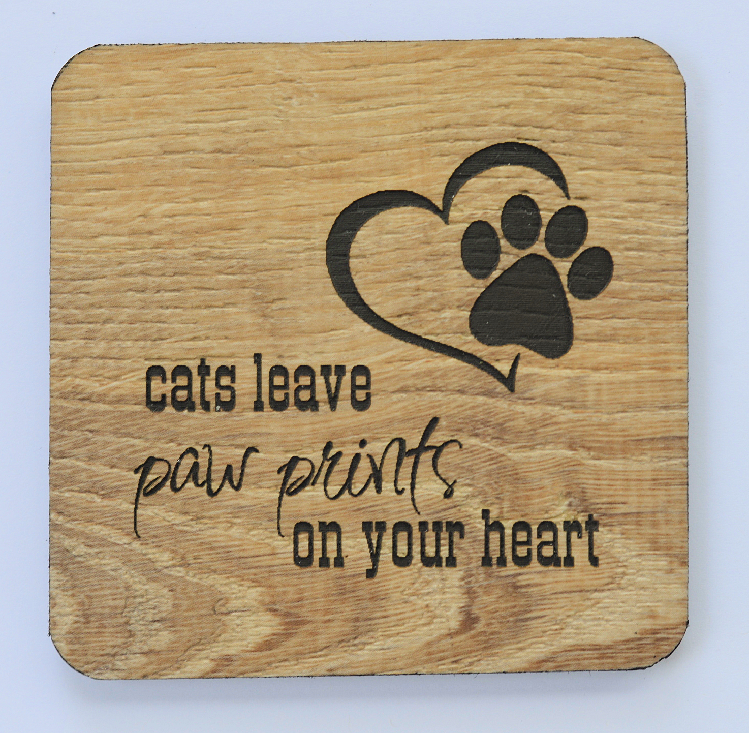 Cats Leave Paw Prints Coaster Set