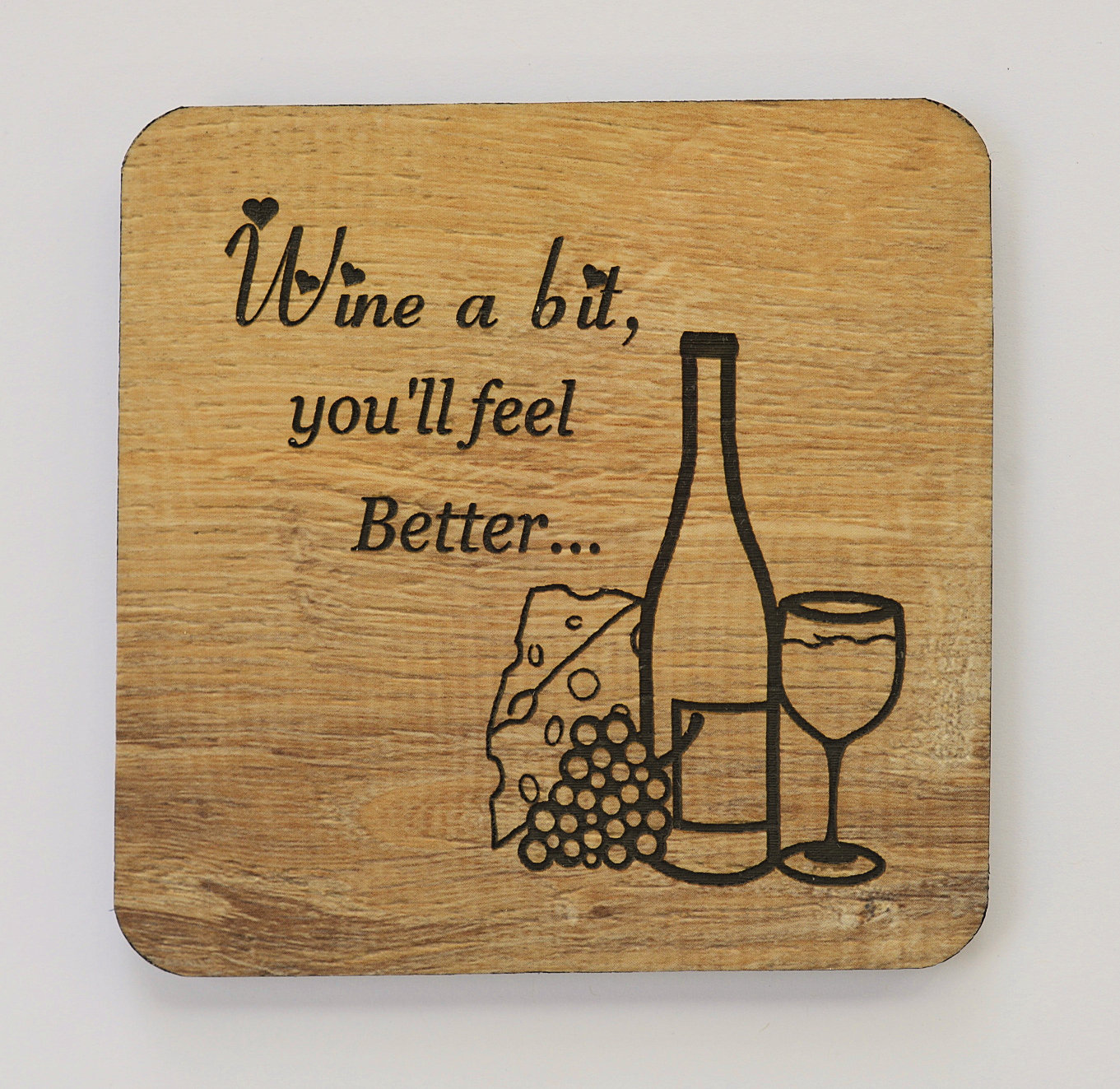 Wine a Bit Coaster Set